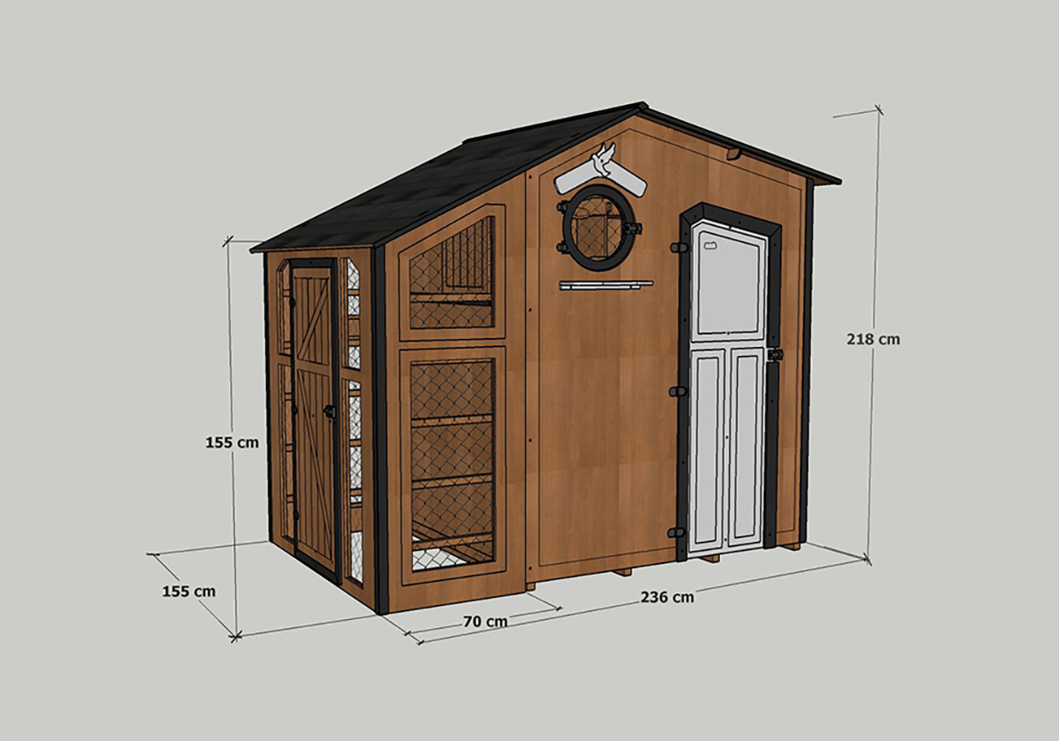 Ahşap Güvercin Kümesi