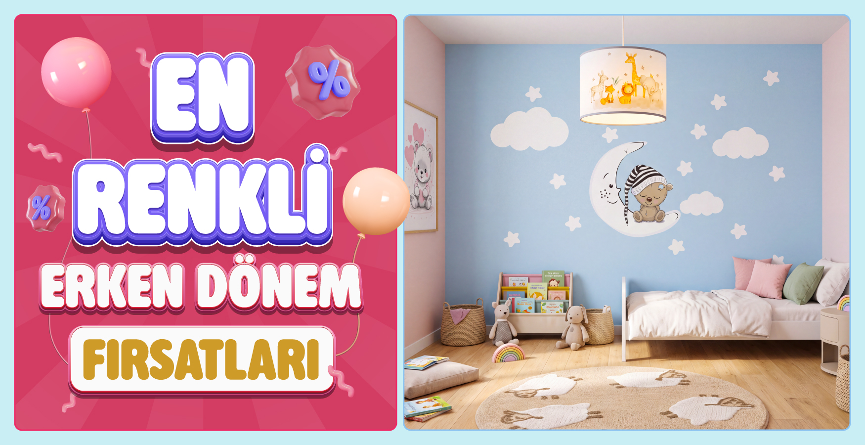 Çocuk Odası Dekorasyonuna Özel Ürünler😇