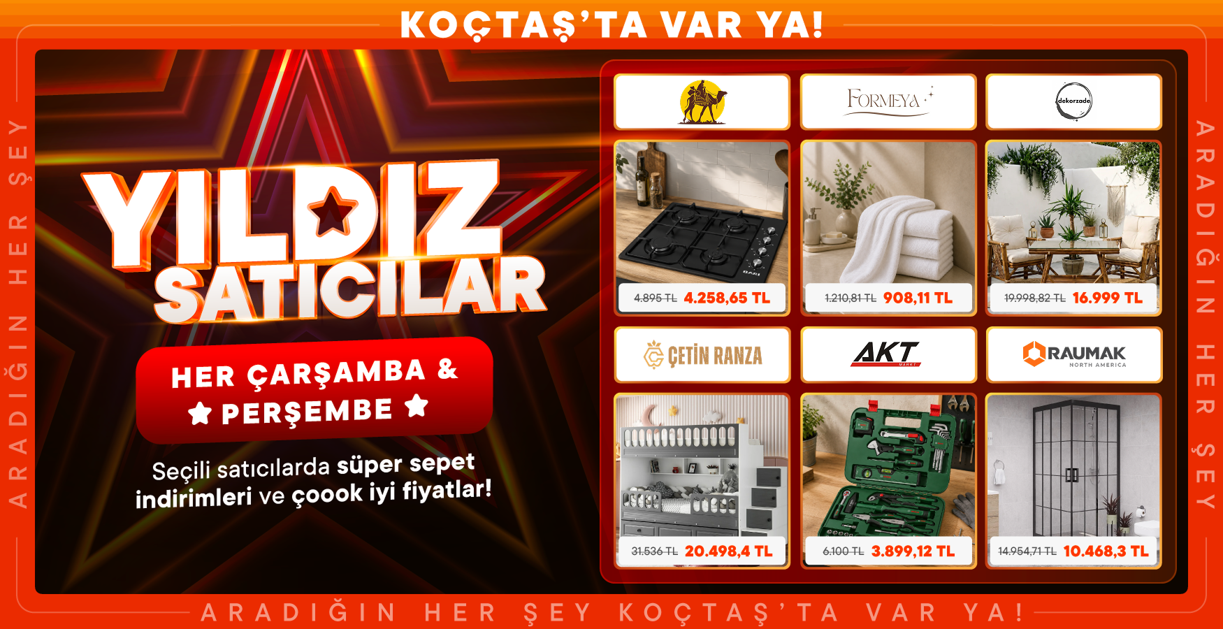 Sevilen Ürün ve Özel İndirimler Karşınızda!