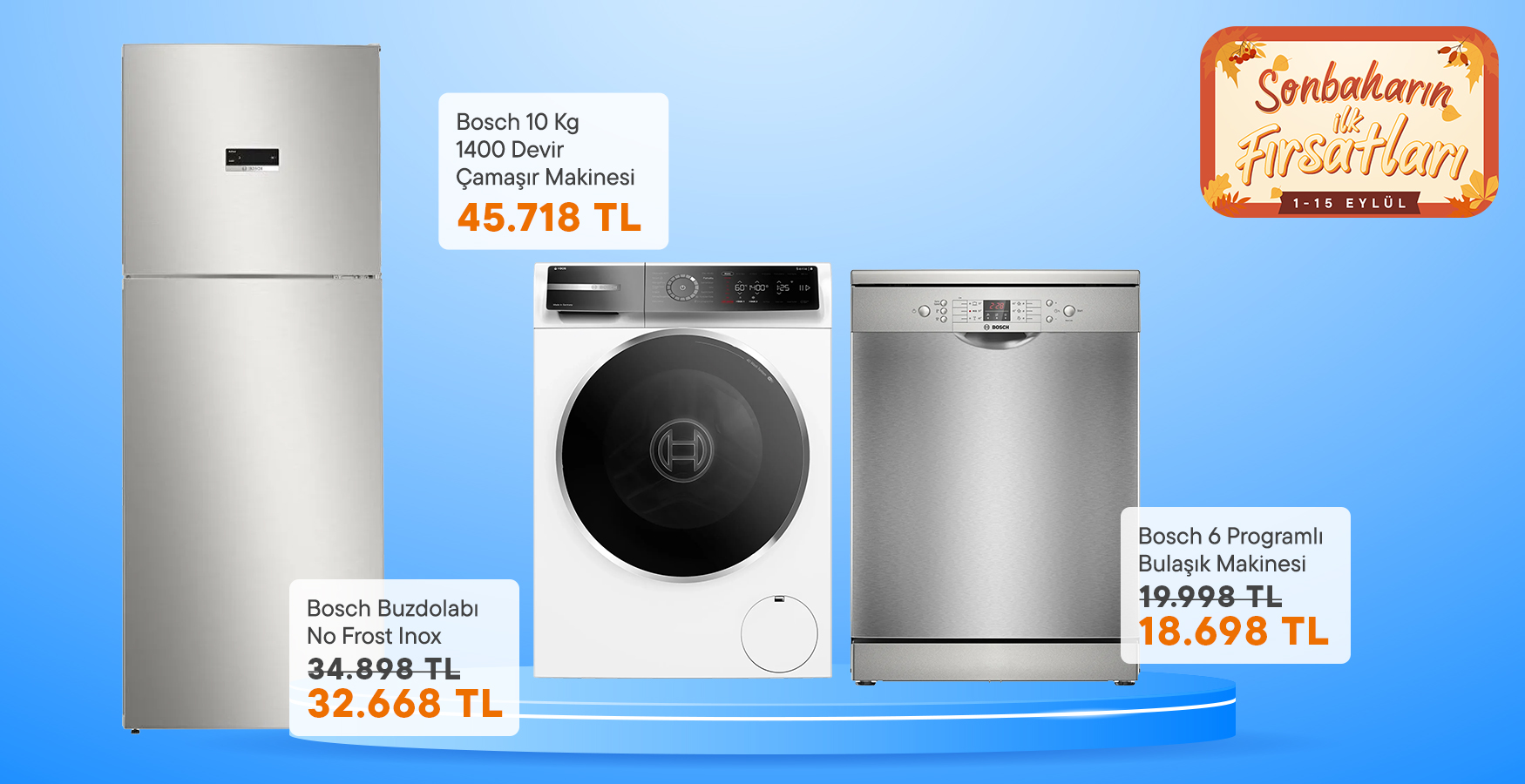Bosch Beyaz Eşya Modellerinde Kaçırılmayacak Fiyatlar!