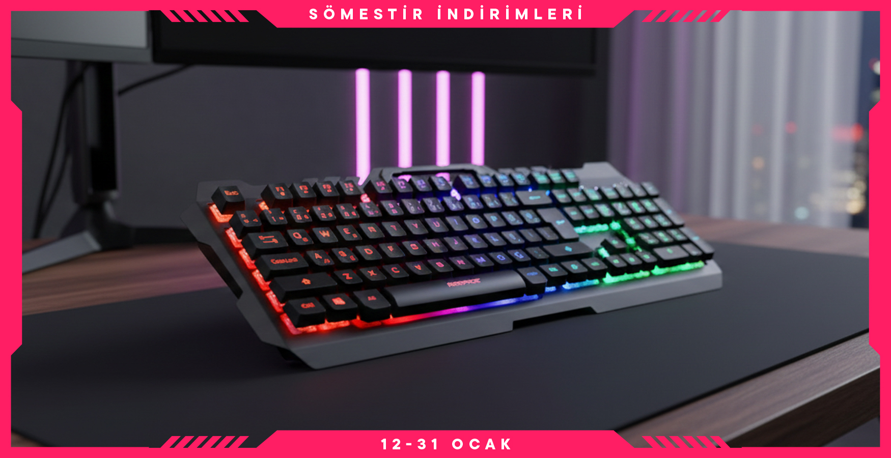 Gamer'ların Renkli Aksesuarı Klavyede Avantaj!