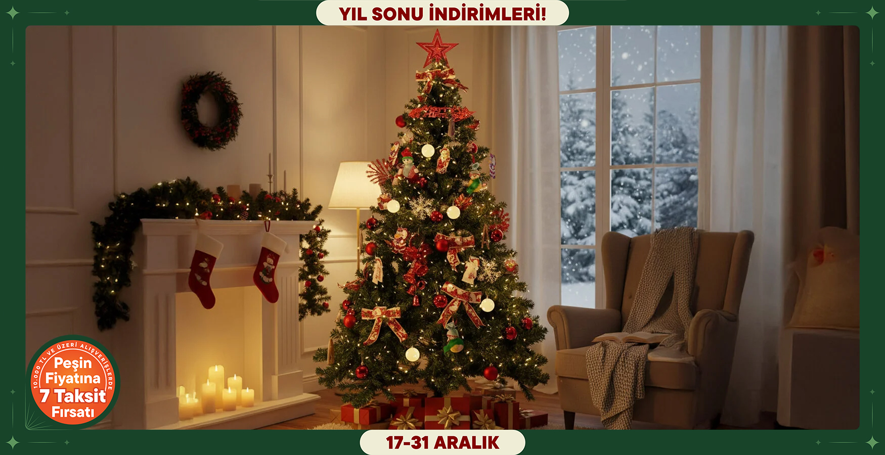 Yılbaşı Ağaçlarında Süper Fiyatlar!