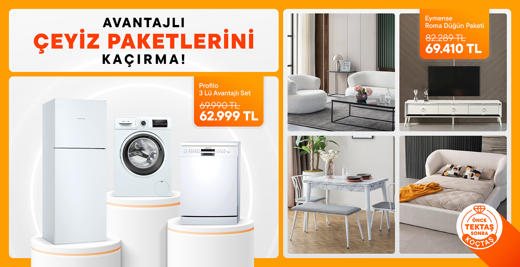 Düğün Alışverişinde de Koçtaş Yanında 🧡