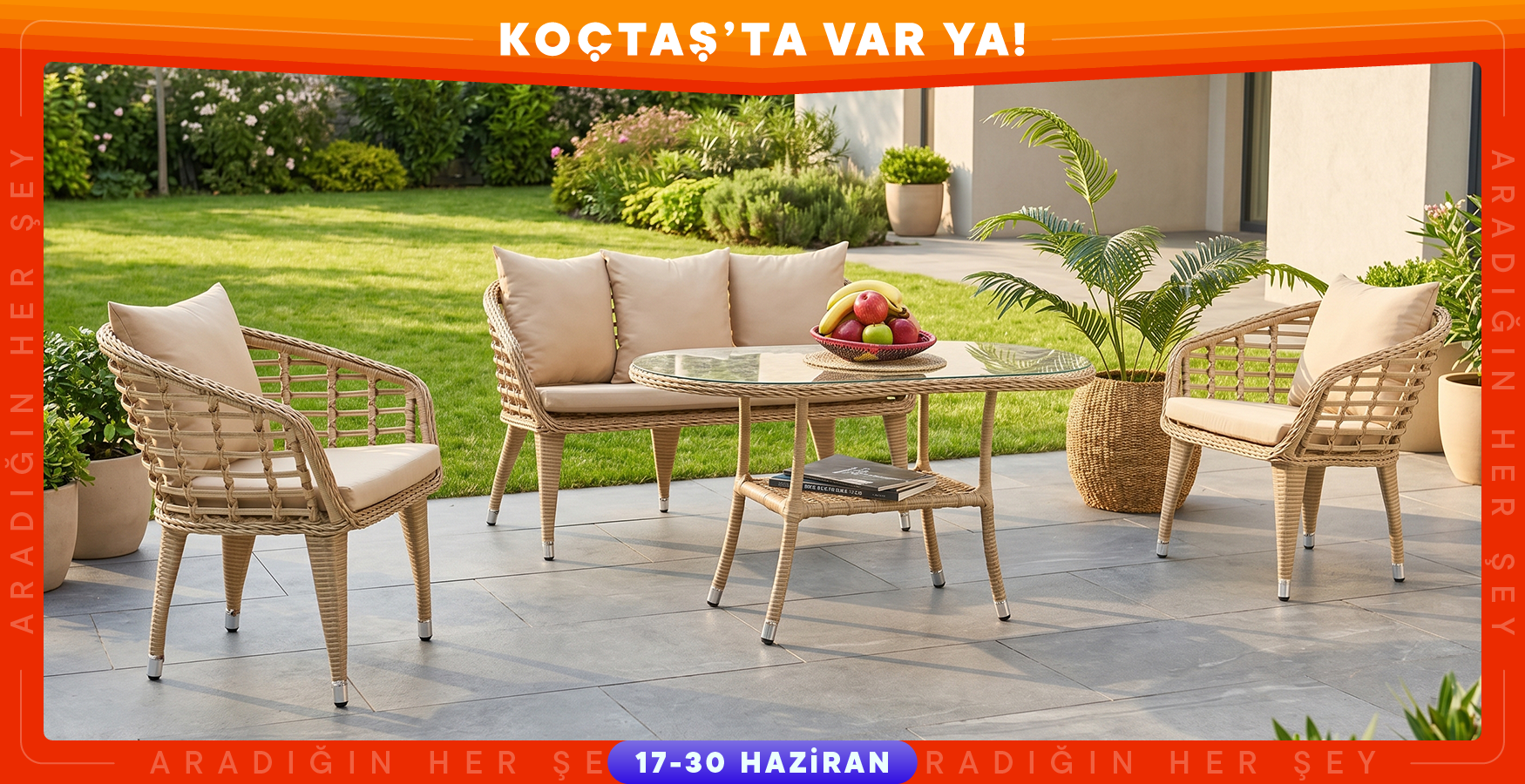 Bahçe Takımlarında Yaz Fırsatları