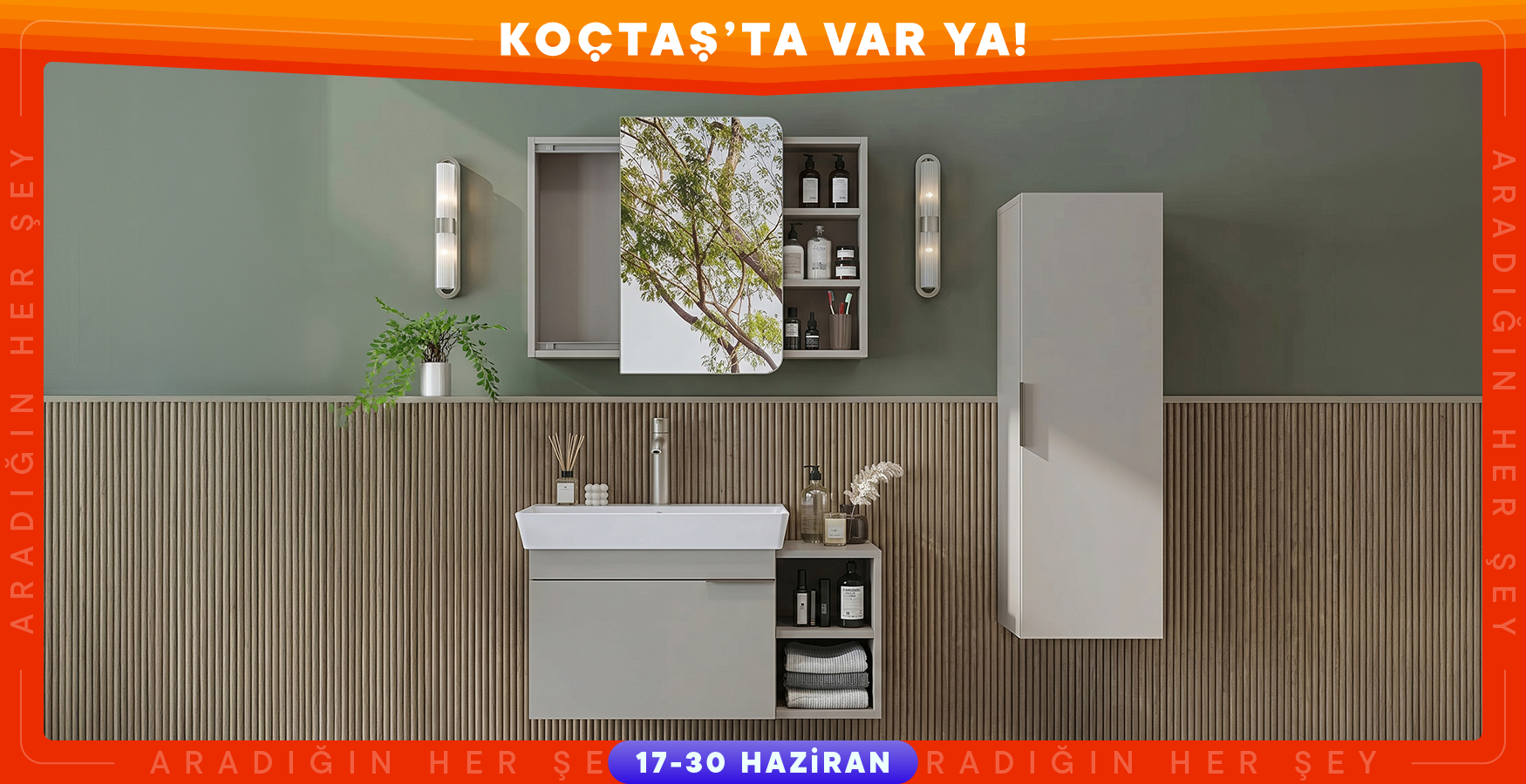 Banyo Dolaplarında Süper Fiyatlar
