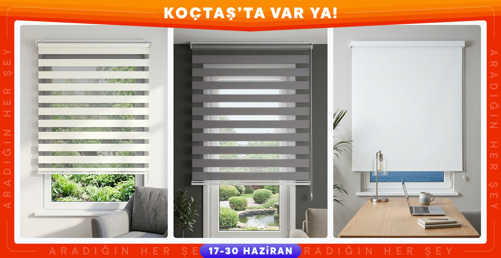 Kumaş Stor Perdelerde %30 İndirim!