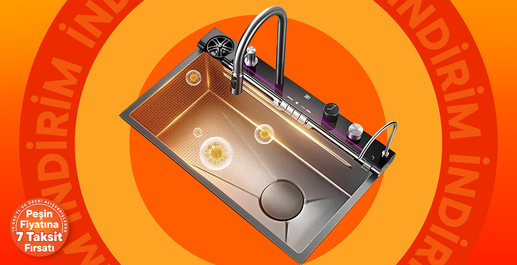 Modern Tasarım & Süper Fiyat! Akıllı Eviye