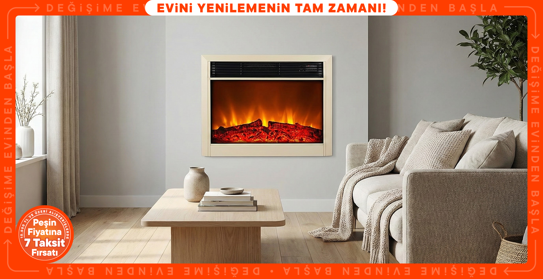 Tektaş Şömine'de Sepette %15 İndirim!