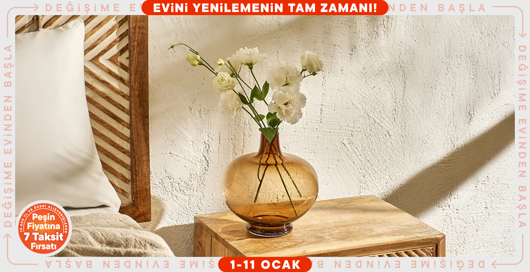 Dekoratif Ürün Fırsatlarıyla Eve Renk Kat!