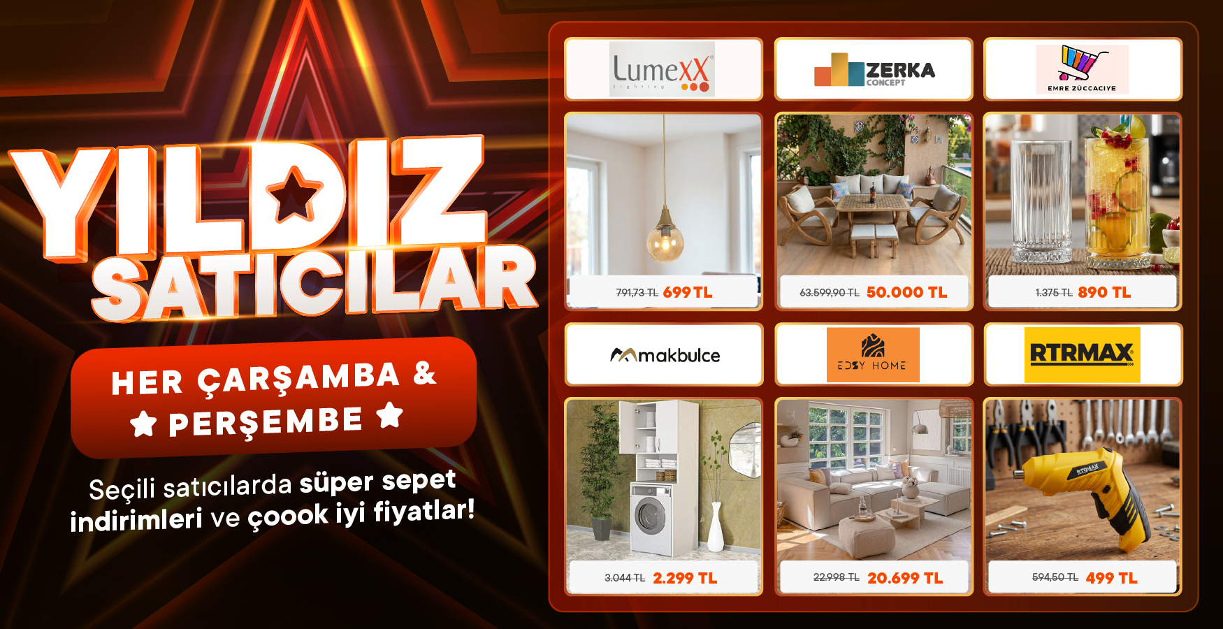 Sevilen Ürün ve Özel İndirimler Karşınızda!