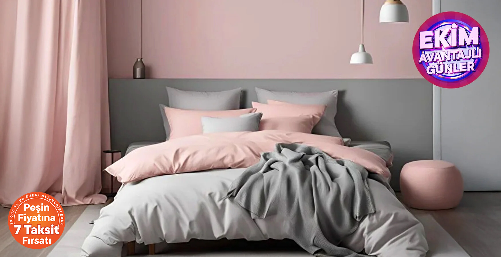 Çift Kişilik Nevresim Seti Sepette 643,97 TL!