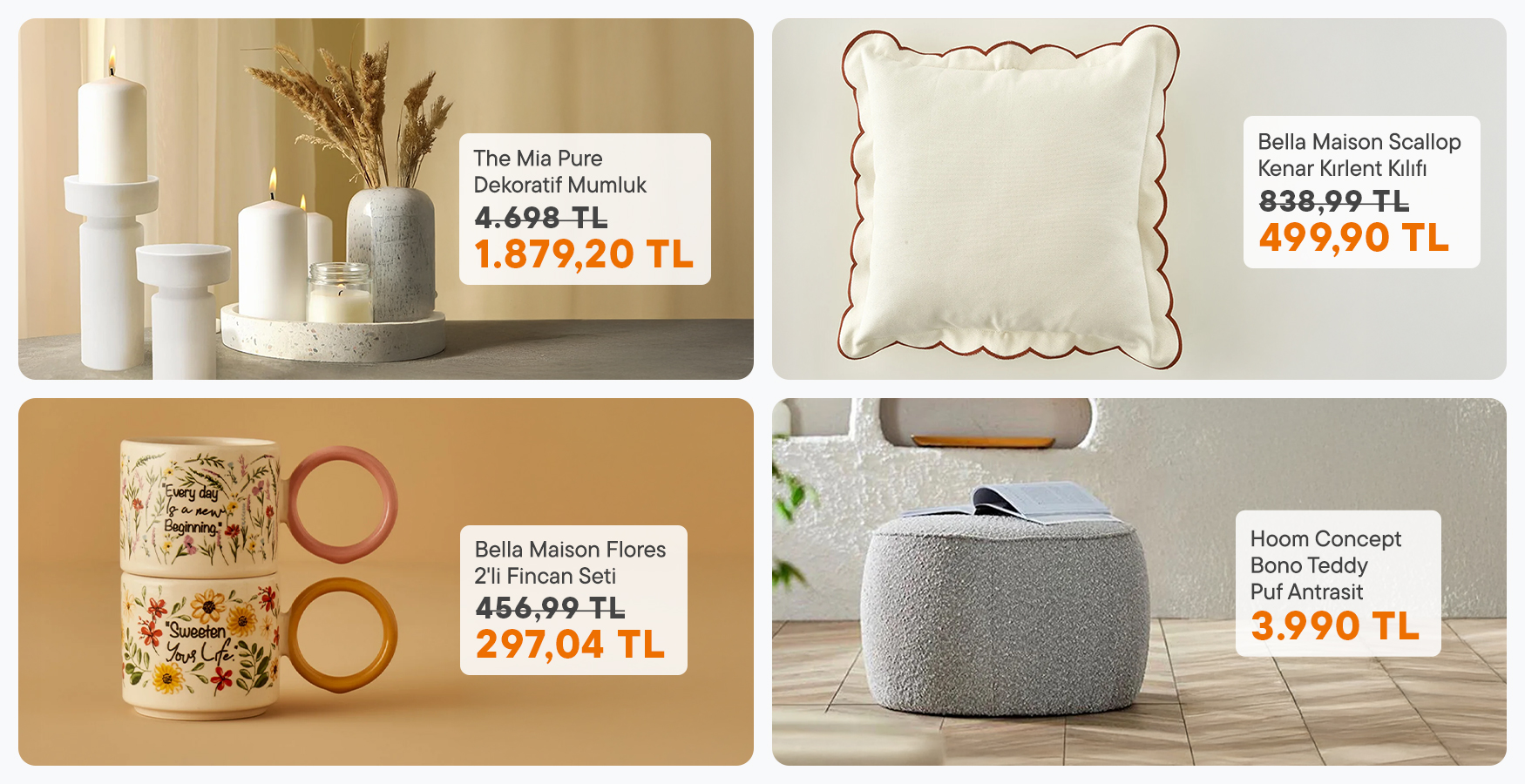 Dekoratif Ürün Fırsatlarıyla Eve Renk Kat!