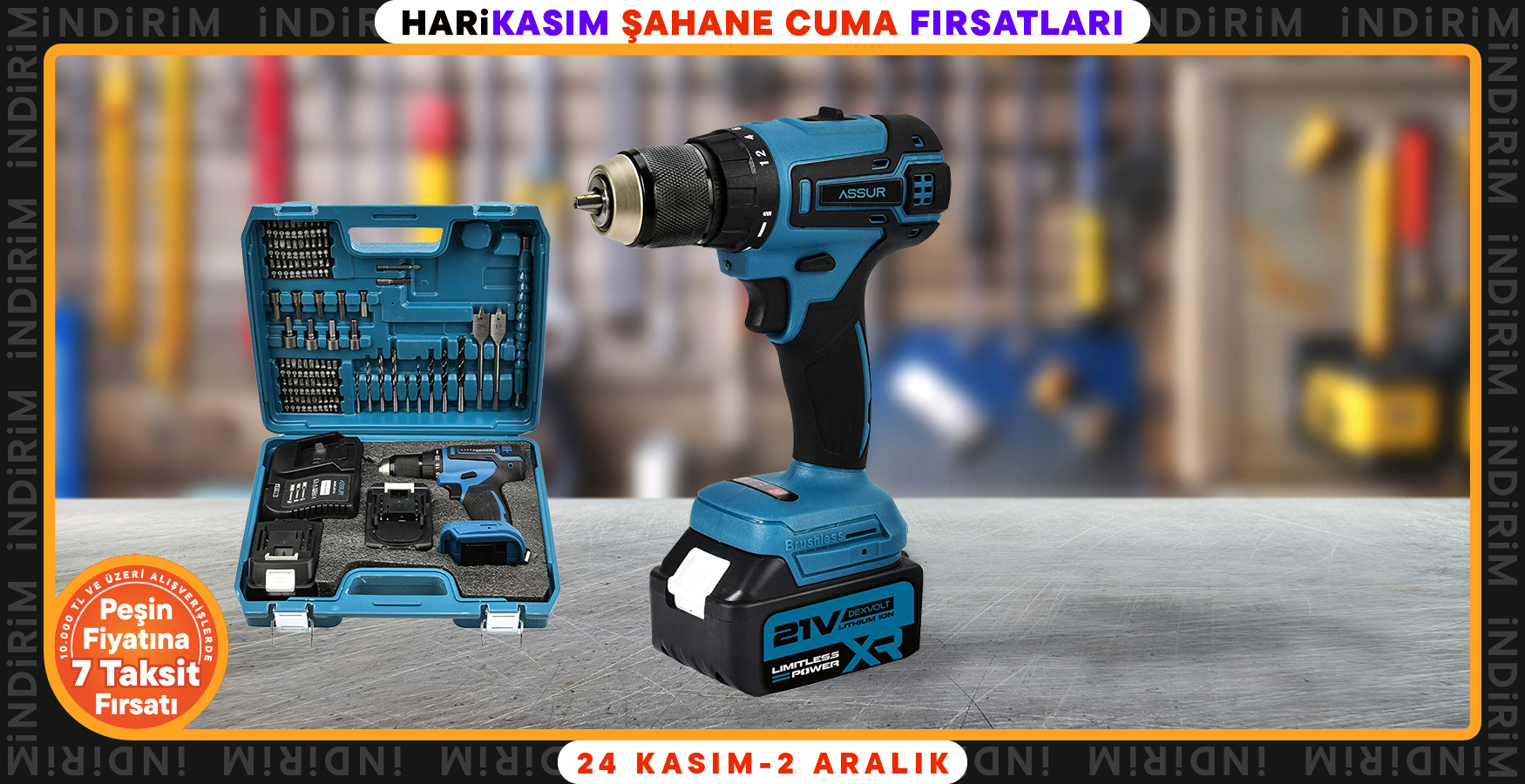 Seçili Assur El Aletlerinde Sepette %25 İndirim!