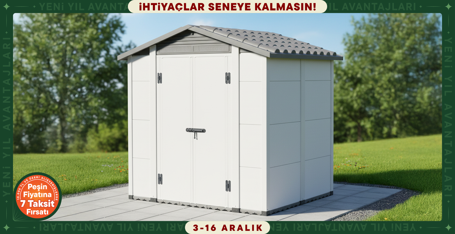 Bahçe Depolama Ürünlerinde Fırsat!