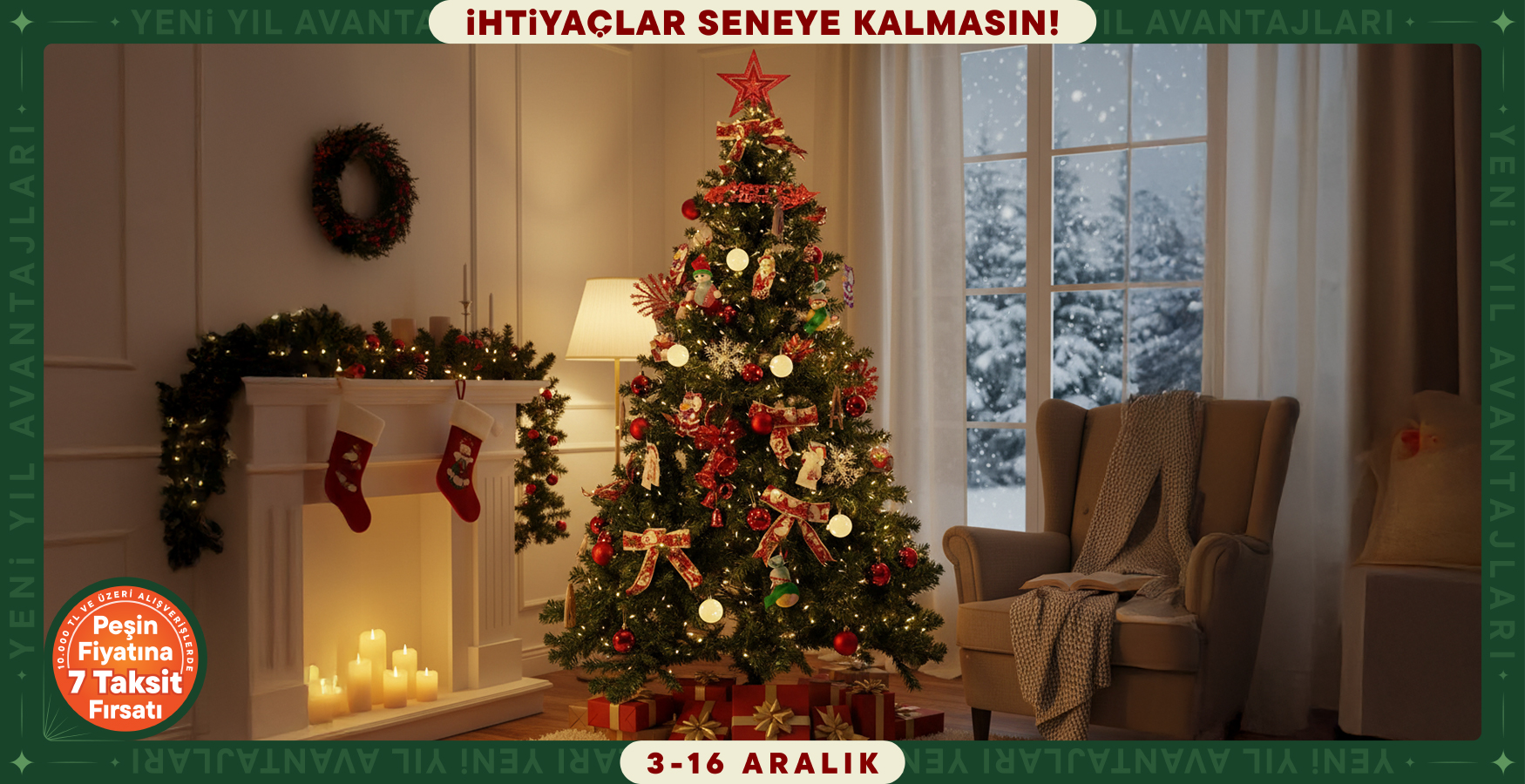 Yılbaşı Ağaçlarında Süper Fiyatlar!