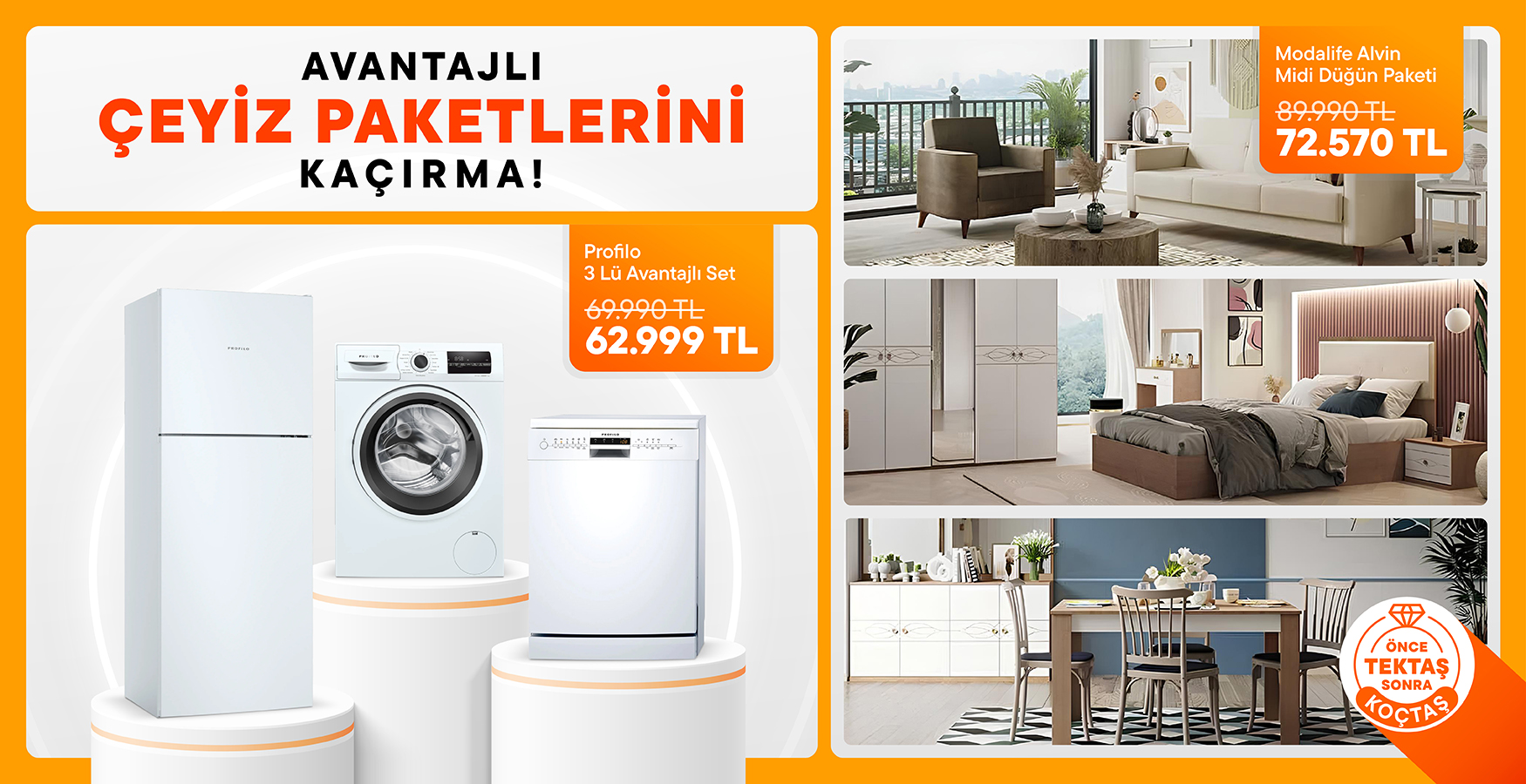 Düğün Alışverişinde de Koçtaş Yanında 🧡