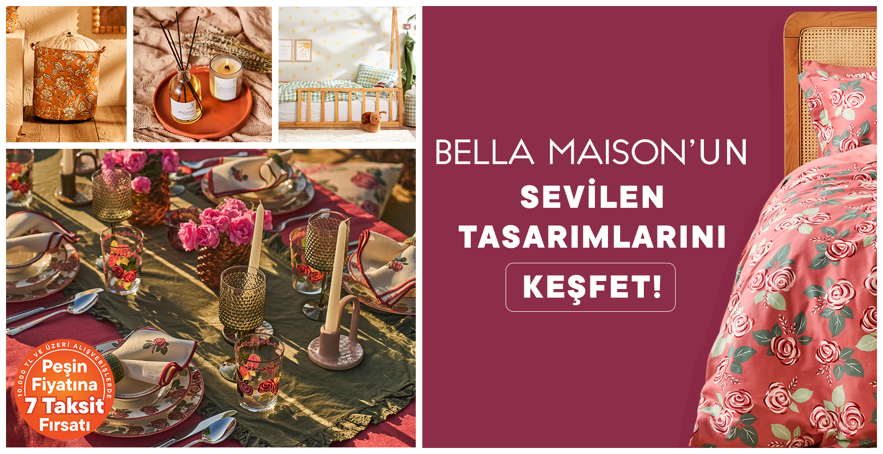 Bella Maison'da İndirimlere Ek Sepette %35 İndirim!